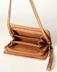 Never Mind Nmbg129A Wallet Vintage Handmade Genuine Cowhide Leather Women Bag Western Handbag Purse