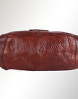 Spaghetti Western Swc173Cg Clutch Vintage Handmade Drum Dyed Genuine European Cowhide Leather Women Bag Western Handbag Purse