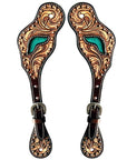 Durable Handcrafted PremiumLeather Spur Straps For Women Western Riding Show Rodeo
