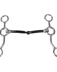 Bar H Equine Junior Cow Gag Bit with Snaffle Mouth