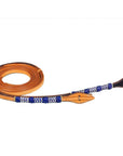 Bar H Equine Western Horse 8ft Purple Rawhide Braiding American Leather Split Reins