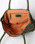 Timeless Handmade Authentic Cowhide Leather Tote Bag For Women With Western Flair