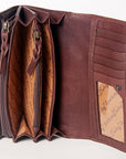 American Darling ADBGZ588 Clutch Saddle Blanket Genuine Leather Women Bag Western Handbag Purse