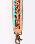 American Darling ADSTF102A Hand Tooled Genuine Leather Crossbody Handle Strap For Bags