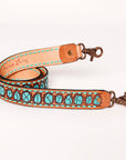 American Darling ADSTF142A Hand Tooled Genuine Leather Crossbody Handle Strap For Bags