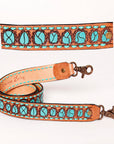 American Darling ADSTF142A Hand Tooled Genuine Leather Crossbody Handle Strap For Bags