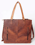 American Darling ADBG780A Tote Hand Tooled Genuine Leather Women Bag Western Handbag Purse