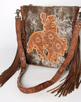 American Darling Hand Tooled Genuine Leather Women Bag Western Handbag Purse