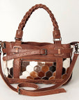 American Darling Hair On Genuine Leather Women Bag Western Handbag Purse