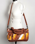 American Darling Hair On Genuine Leather Women Bag Western Handbag Purse