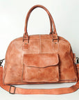Never Mind Nmbg133B Tote Vintage Handmade Genuine Cowhide Leather Women Bag Western Handbag Purse