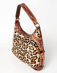 American Darling ADBGZ593 Hobo Hand Tooled Hair-On Genuine Leather Women Bag Western Handbag Purse