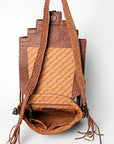 American Darling ADBGZ595A Cross Body Hand Tooled Genuine Leather women bag western handbag purse