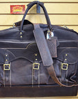23“W x 20“H x 7“D Garment Bag Leather Regular Size
