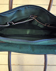 Compact Carryon Overnight Satchel Briefcase Leather Canvas
