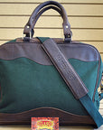 Professional Satchel Laptop Briefcase Bag Leather Canvas
