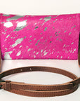 American Darling Hair On Genuine Leather Women Bag Western Handbag Purse