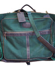 24“W x 20“H x 8“D Garment Bag Leather Canvas Large