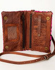 American Darling Hair On Genuine Leather Women Bag Western Handbag Purse
