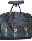 23“W x 20“H x 7“D Garment Bag Leather Canvas Regular Size