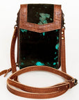 American Darling Cell Phone Holder Hair On Genuine Leather women bag western handbag purse