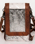 American Darling Cell Phone Holder Hair On Genuine Leather women bag western handbag purse