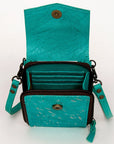 American Darling Cell Phone Holder Hair On Genuine Leather women bag western handbag purse
