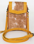 American Darling Cell Phone Holder Hair On Genuine Leather women bag western handbag purse