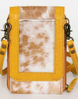 American Darling Cell Phone Holder Hair On Genuine Leather women bag western handbag purse