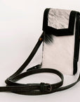 American Darling Cell Phone Holder Hair On Genuine Leather women bag western handbag purse