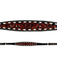 Bar H Equine American Leather Horse Saddle Tack One Ear Headstall | Breast Collar | Browband Headstall | Wither Strap | Tack Set BER246