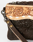 American Darling Wristlet Hand Tooled Embossed Genuine Leather Western Women Bag | Handbag Purse | Women Wristlet Purse | Wristlet Purse | Travel Wristlet Purse | Leather Wristlet Purse | Clutch Wristlet Purse