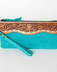American Darling Wristlet Hand Tooled Embossed Genuine Leather Western Women Bag | Handbag Purse | Women Wristlet Purse | Wristlet Purse | Travel Wristlet Purse | Leather Wristlet Purse | Clutch Wristlet Purse