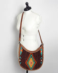 American Darling Hand Tooled Saddle Blanket Genuine Leather Women Bag Western Handbag Purse