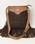 American Darling ADBGS192DM1E Messenger Hand Tooled Embossed Genuine Leather women bag western handbag purse