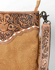 American Darling Messenger Hand Tooled Hair On Genuine Leather Western Women Bag Handbag Purse | Cute