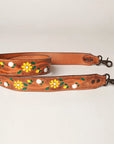American Darling ADSTZ102 Hand Tooled Genuine Leather Crossbody Handle Strap For Bags