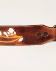 Hand Tooled Genuine Leather Crossbody Strap For Bags And Everyday Essentials Casual