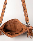 American Darling Signature Crossbody Hand Tooled Saddle Blanket Genuine Leather Women Bag Western Handbag Purse