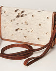 American Darling ADBGZ607 Small Crossbody Hair-On Genuine Leather Women Bag Western Handbag Purse
