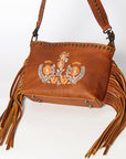 American Darling ADBGZ613 Small Crossbody Genuine Leather Women Bag Western Handbag Purse