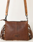 American Darling Cross Body Hand Tooled Hair on-Genuine Leather Western Women Bag Handbag Purse | Crossbody for |Cute