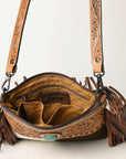 American Darling Cross Body Hand Tooled Hair on-Genuine Leather Western Women Bag Handbag Purse | Crossbody for |Cute