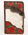 American Darling Jewelry Case Hand Tooled Hair On Genuine Leather women bag western handbag purse