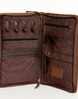 American Darling Jewelry Case Hand Tooled Hair On Genuine Leather women bag western handbag purse