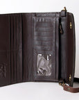 American Darling Wallet Hand Tooled Genuine Leather women bag western handbag purse
