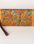 American Darling Wallet Hand Tooled Genuine Leather women bag western handbag purse
