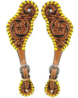 Durable Handcrafted PremiumLeather Spur Straps For Women Western Riding Show Rodeo