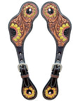 Durable Handcrafted PremiumLeather Spur Straps For Women Western Riding Show Rodeo