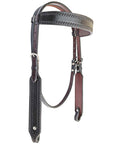 Bar H Equine American Leather Horse Saddle Tack One Ear Headstall | Breast Collar | Browband Headstall | Wither Strap | Tack Set BER266